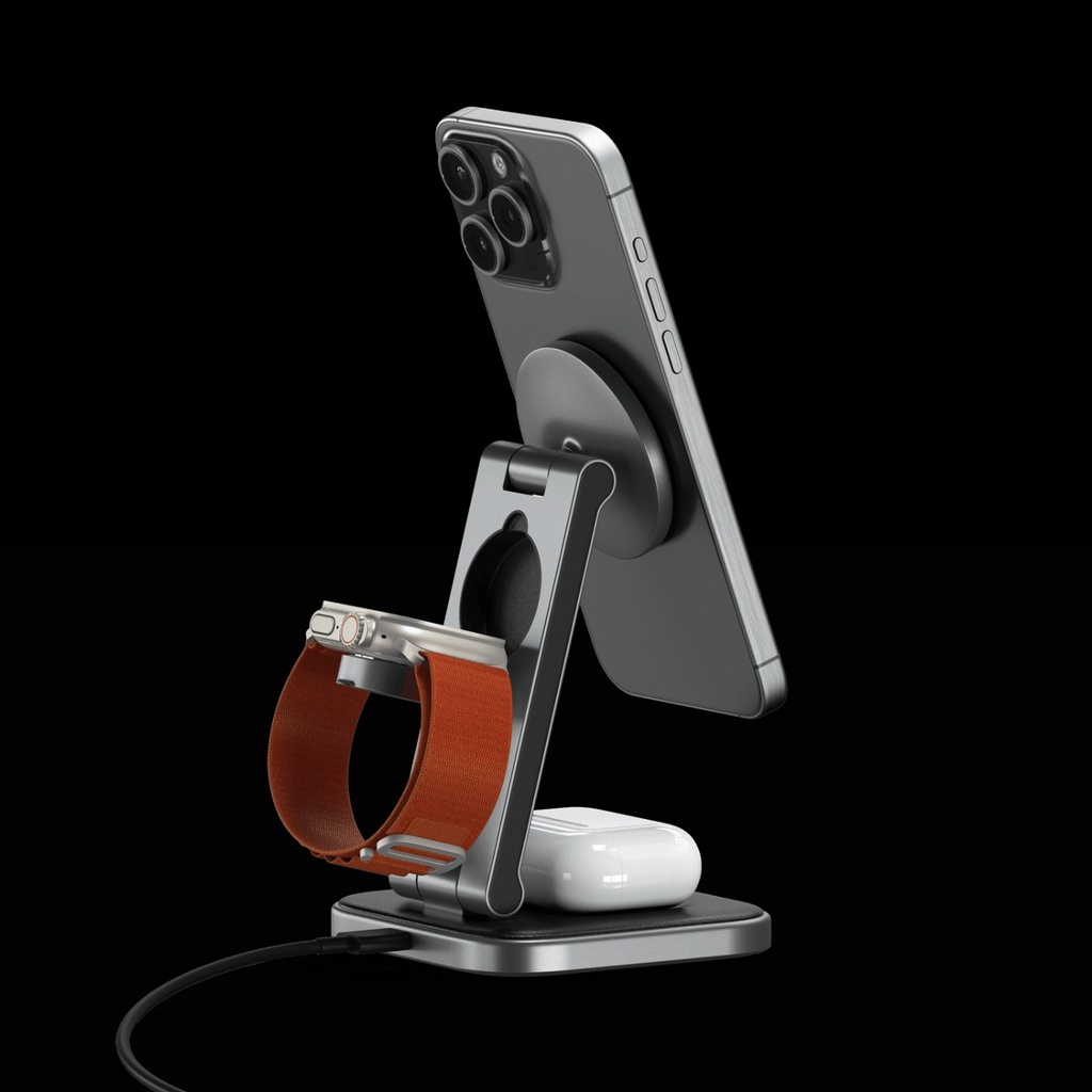 SATECHI ALUMINUM APPLE WATCH SERIES 1, 2, 3 AND 4 CHARGING S