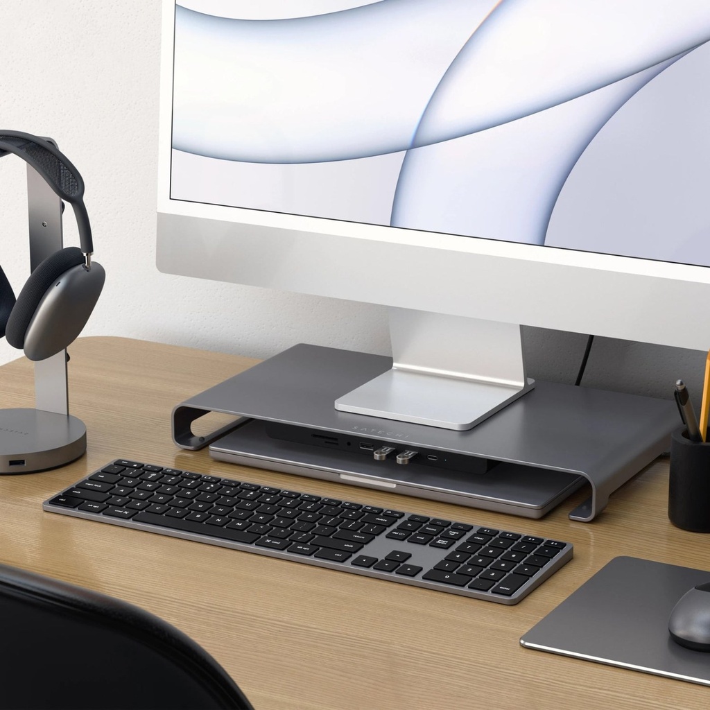 Satechi Aluminum Monitor Stand - Silver - ST-ASMSS