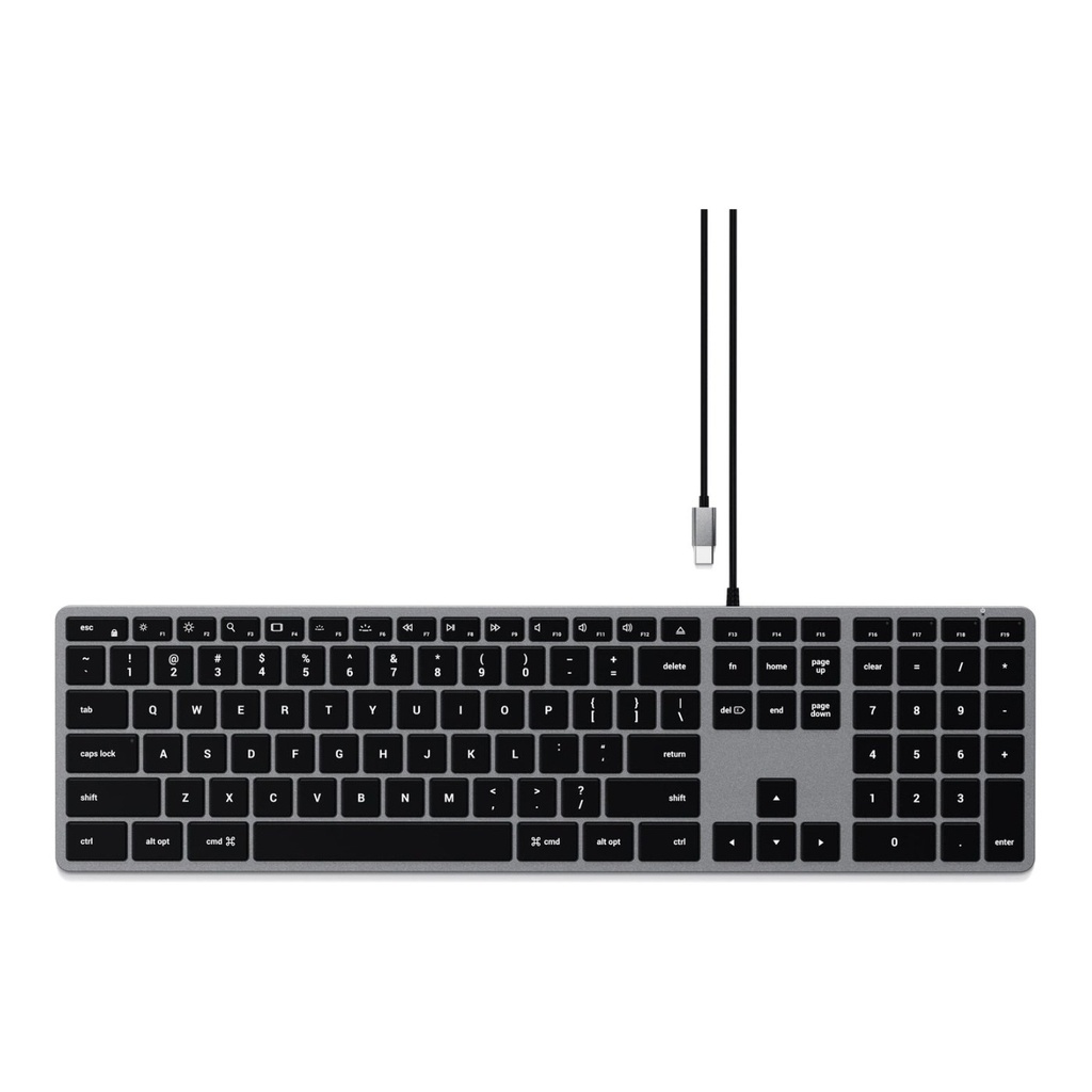 Satechi Slim W3 Wired Backlit Keyboards for Mac - ST-UCSW3M