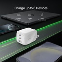 Belkin BoostCharge Pro 100W 3-Port GaN Charger - WCH016dqWH