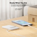 Belkin BoostCharge Slim 5K Magnetic Power Bank, White - BPD0