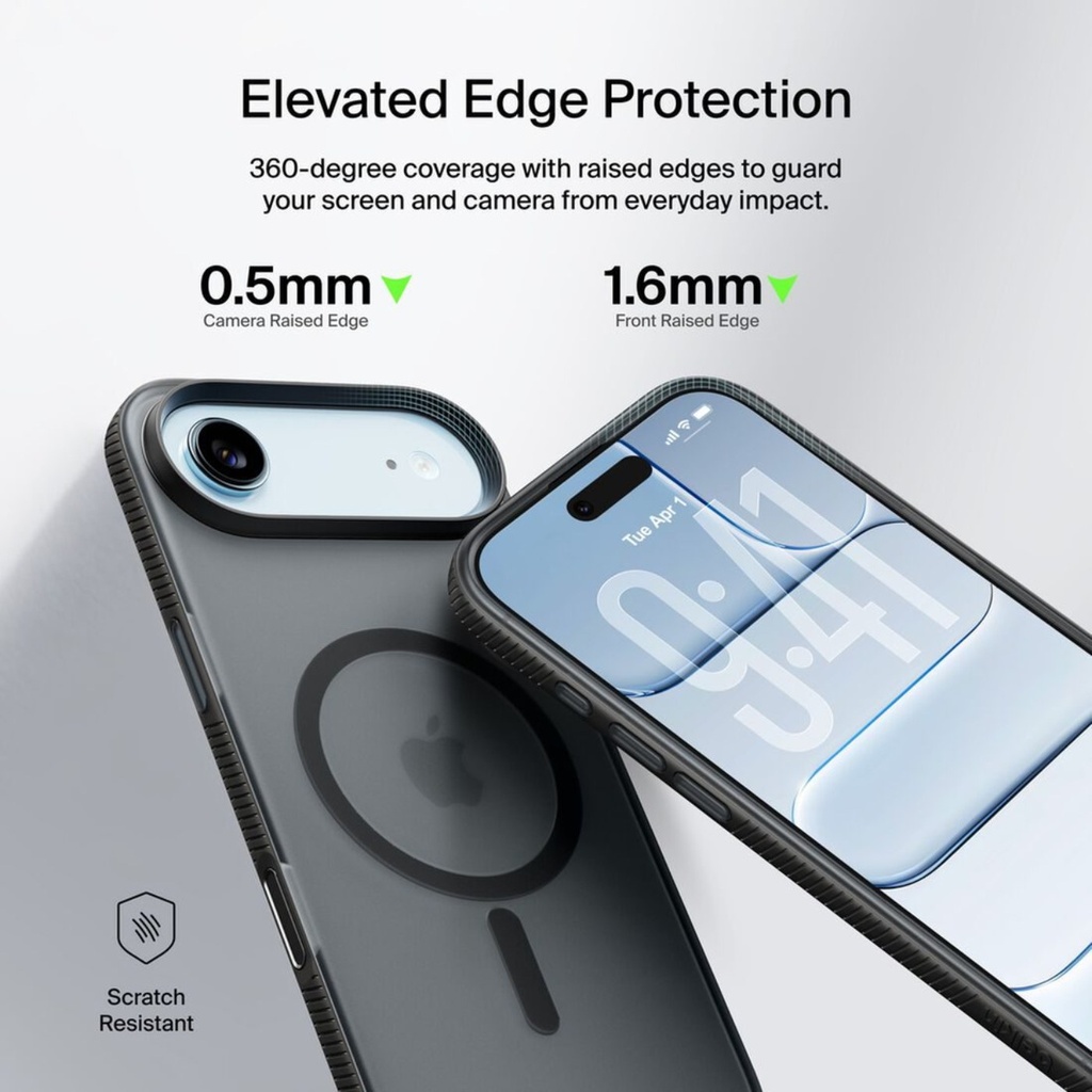 Belkin SheerForce Grip Case for iPhone Air, Black - MSA037fq