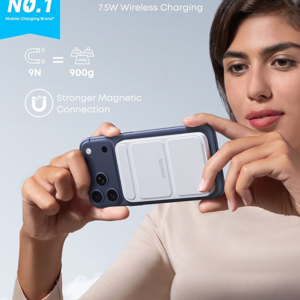 Anker 622 Batería Magnética MagGo 5,000 mAh - Blanco - A1614