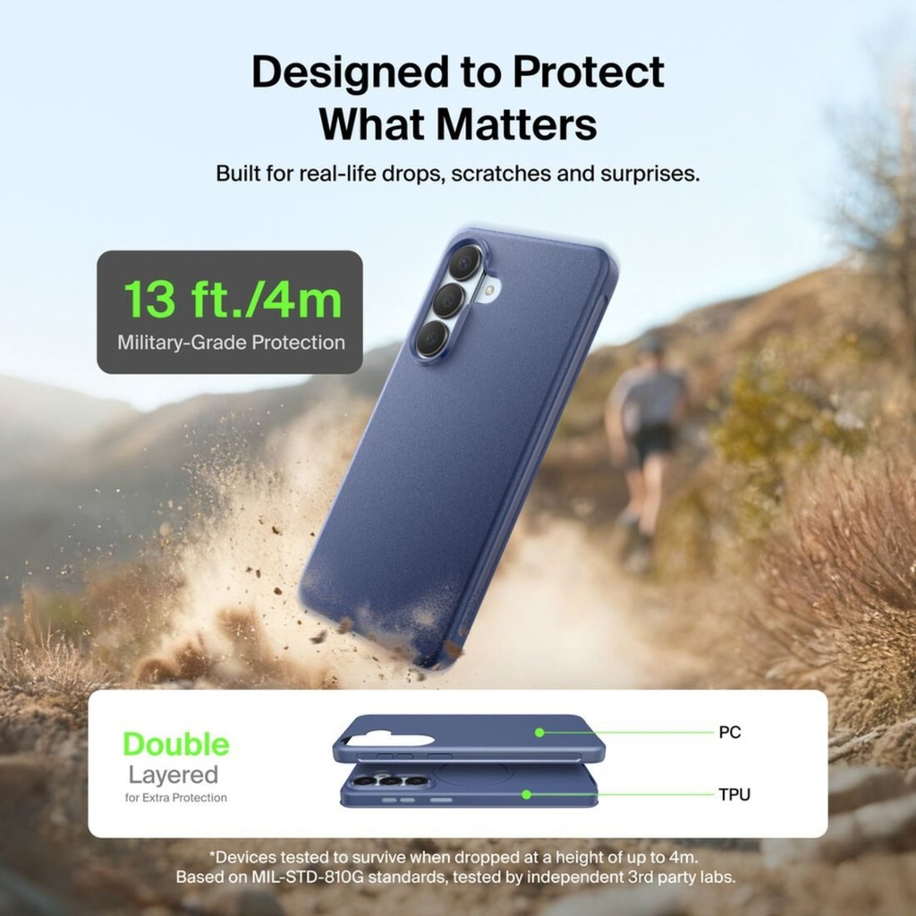 Belkin SheerForce Protect Case, Galaxy S26 Plus, Navy - MSB0