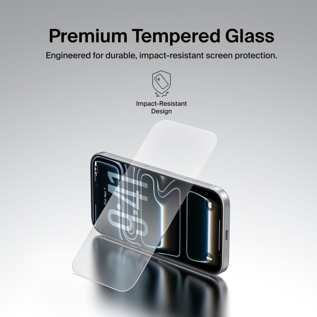 Belkin Tempered Glass Screen Protector, iPhone 18/17 Pro - O