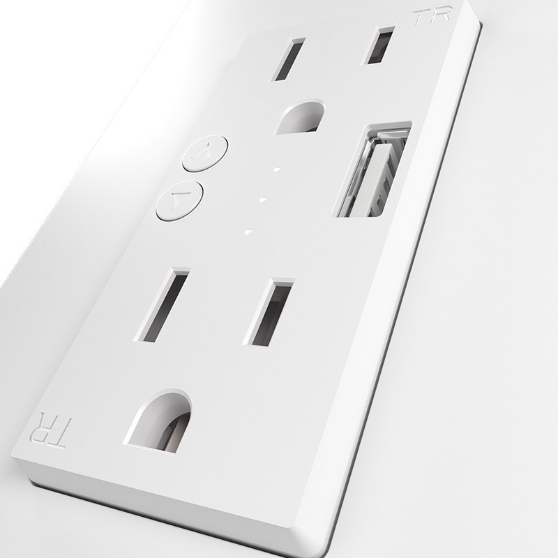 Nexxt Home Power Outlet w/USB 2