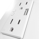 Nexxt Home Power Outlet w/USB 2