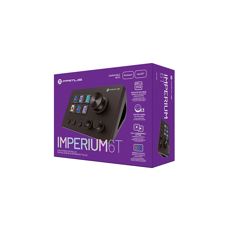 Primus Gaming Imperium Stream Deck 6 LCD Keys, 3 Buttons & 3 Knobs 1