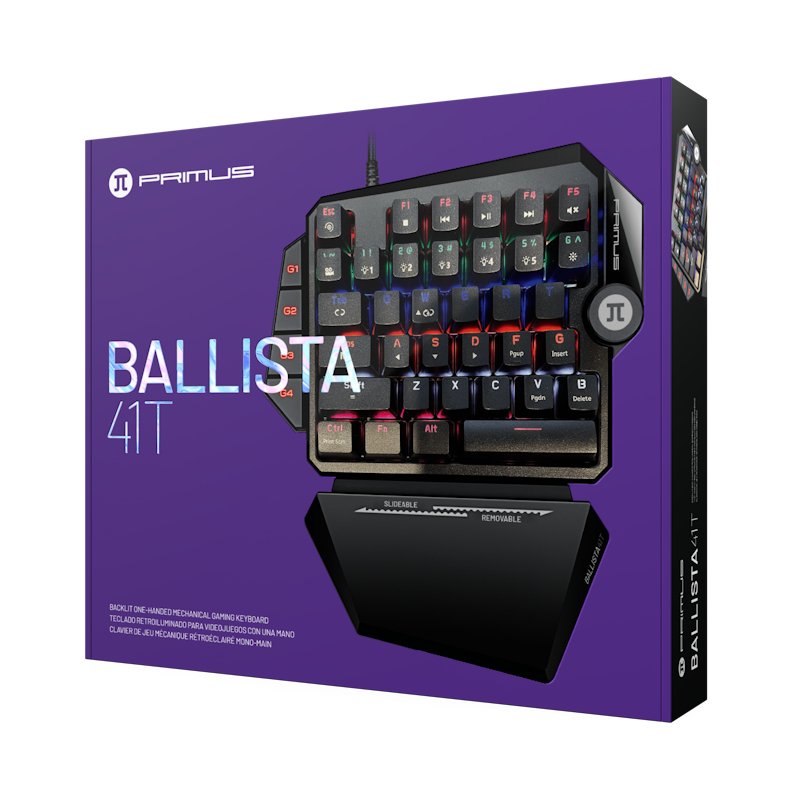 Primus Gaming Ballista 41T One-Handed Wired Keyboard - Red Switch 1