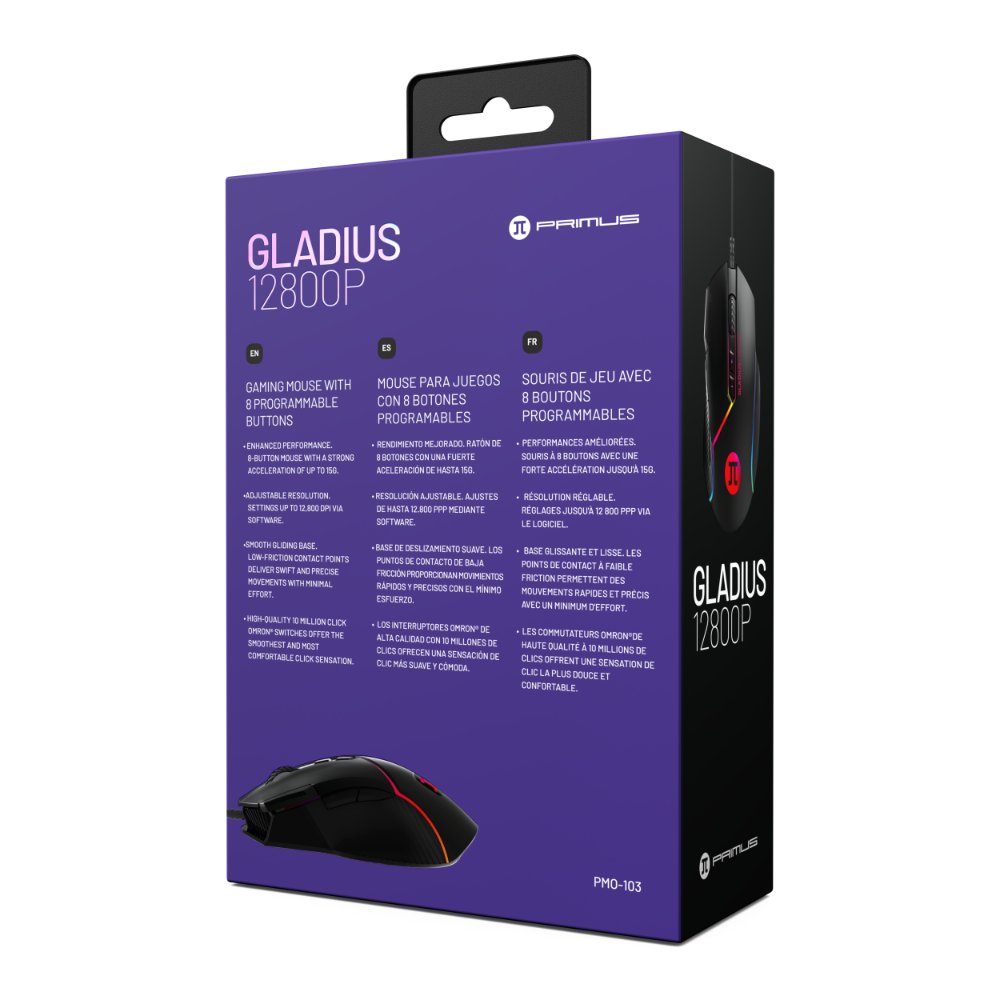 Primus Gaming Gladius 12800P RGB Wired Mouse 2