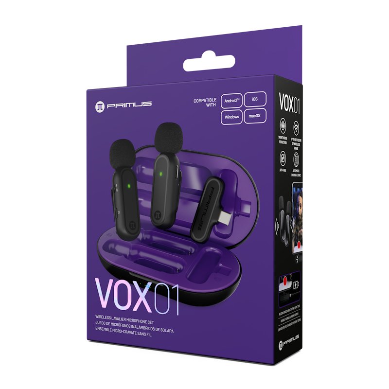 Primus Vox01 Wireless Lavalier Microphone USB-C 1