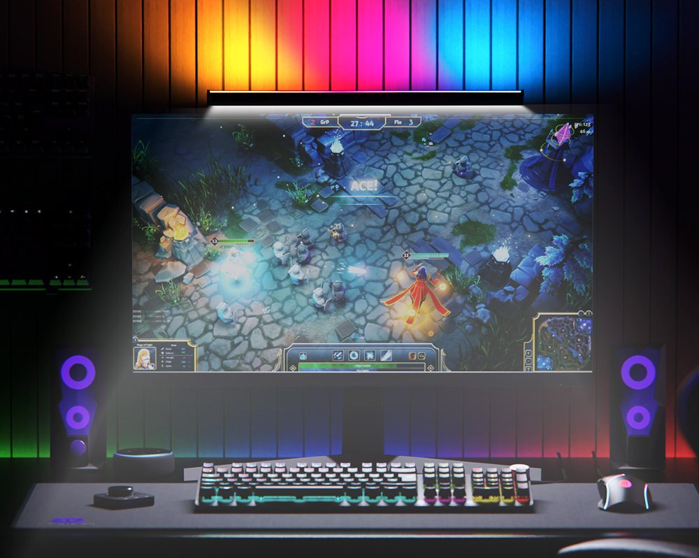 Primus Nimbus Smart Wi-Fi Dual Monitor Light Bar RGBIC 1