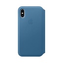 Apple iPhone XS Leather Folio - Cape Cod Blue - MRX02ZM/A