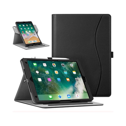 Fintie EPAK-15 Case for iPad 10.2", Air 10.5", iPad Pro 10.5" W/ Magic Ring 360 Rotating Multi-Functional Grip Stand Shockproof Rugged Cover - Black