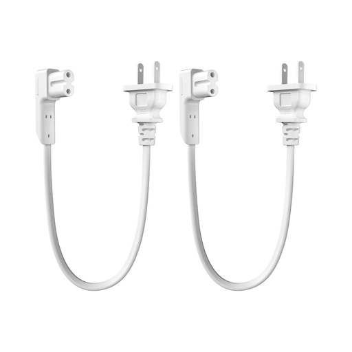 Flexson 13.7" Short Power Cable - Sonos PLAY:1 Speaker - White