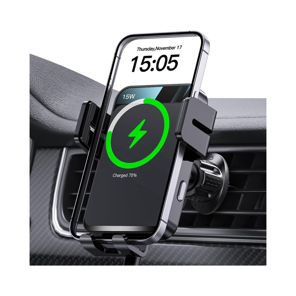 HOCO CW4 Noble Rank Car Wireless Rapid Charger - Black