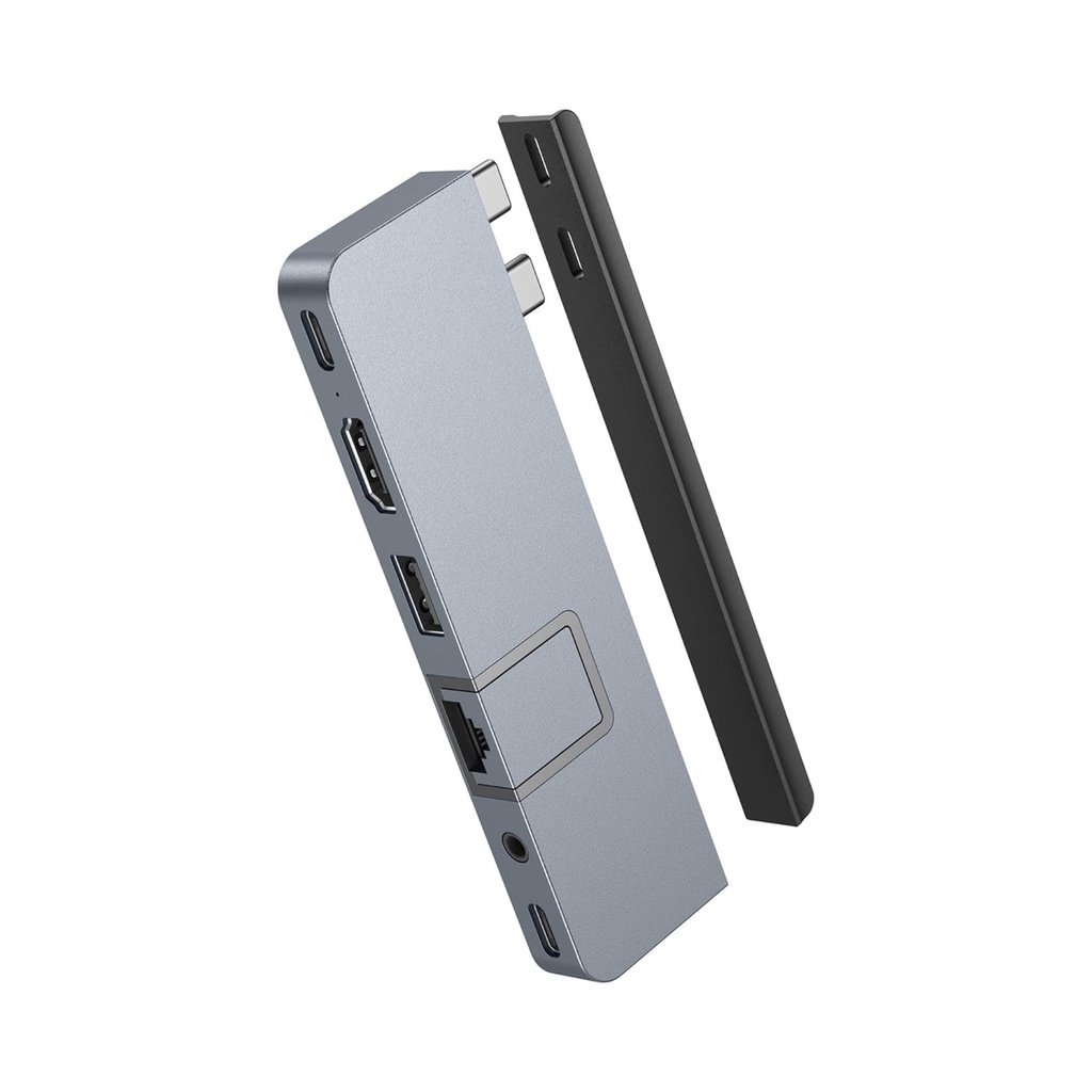 HyperDrive DUO 7-in-2 Hub for USB-C MacBook Pro/ Air - Silver
