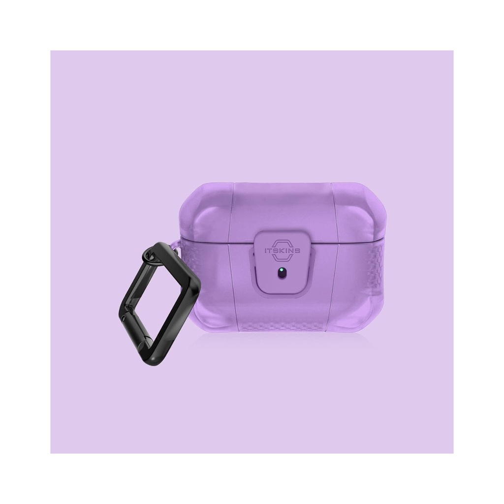 itSkins Spectrum Frost with Lock for Airpods Pro/ Pro 2 - Light Purple