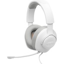 ‌JBL Quantum 100 M2 Wired Headset - White - JBLQTUM100M2WHTAM
