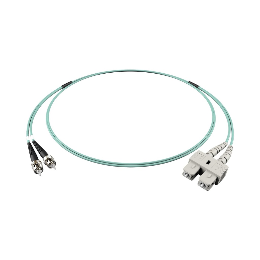 OM3 LC-SC 10 Gb 50/125 Multimode Duplex Fiber Cable Agua