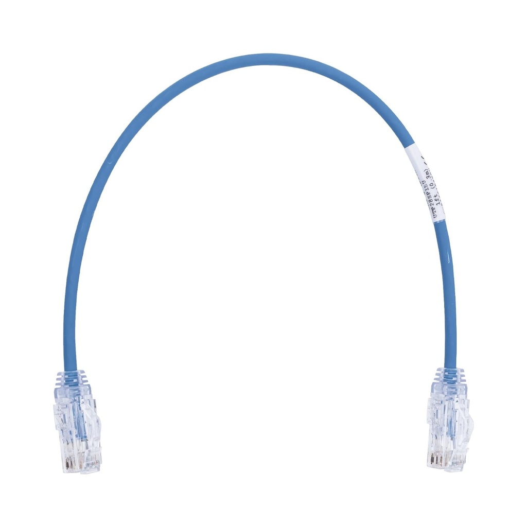 Panduit Copper Patch Cord Cat6 28 AWG UTP28SP1BU UTP 1FT - Azul