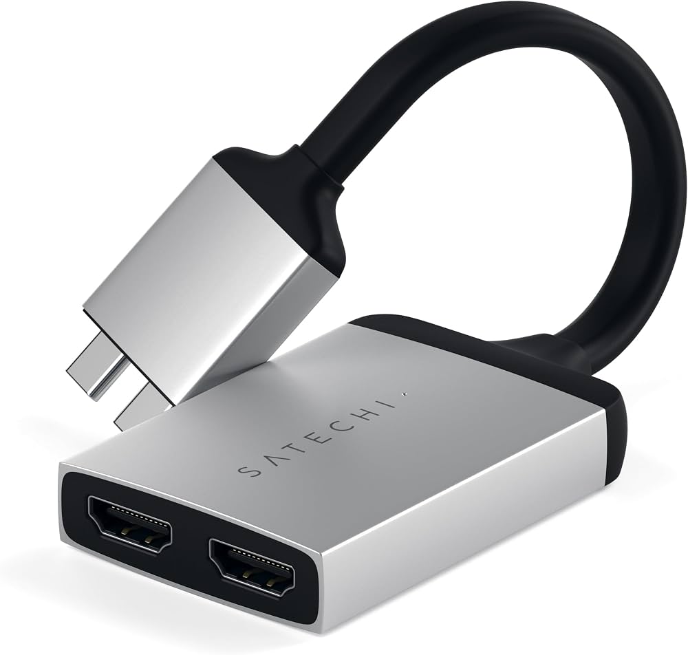 Satechi Type-C Dual HDMI Adapter - Silver