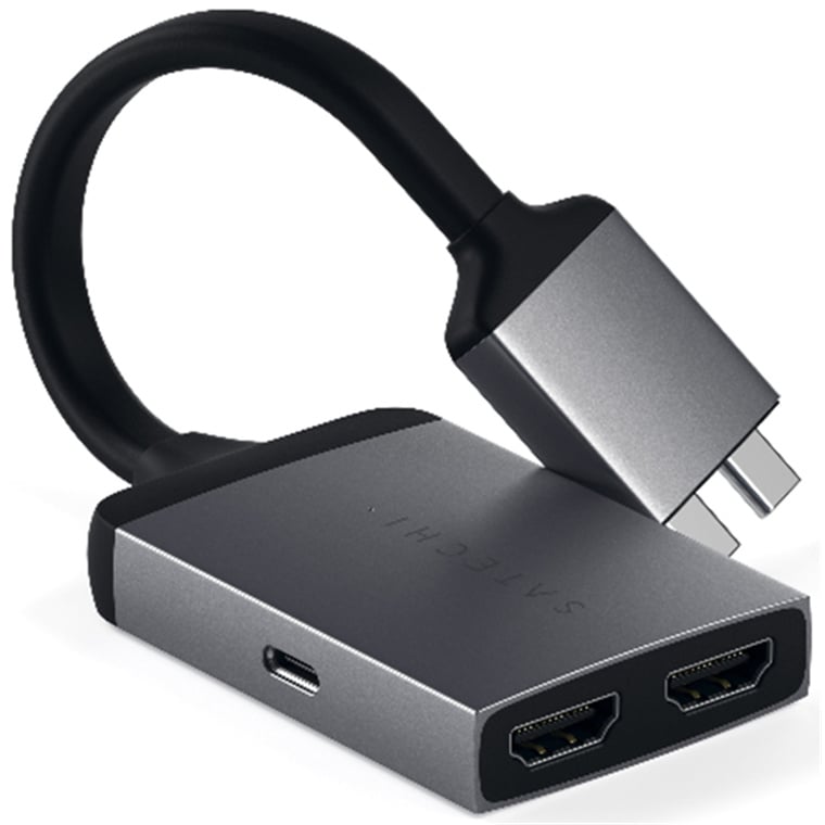 Satechi Type-C Dual HDMI Adapter - Space Gray