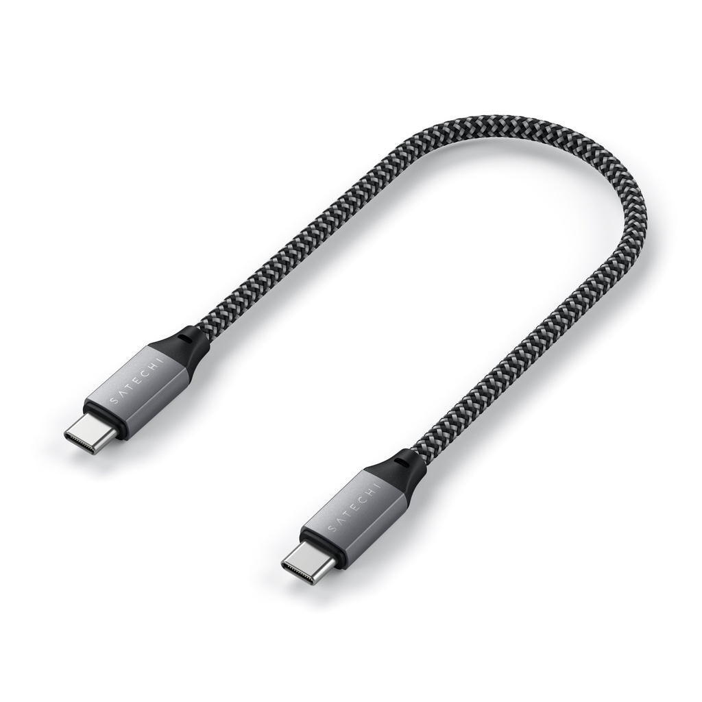 Satechi USB-C to USB-C Short Cable 10in (25CM) - Space Gray