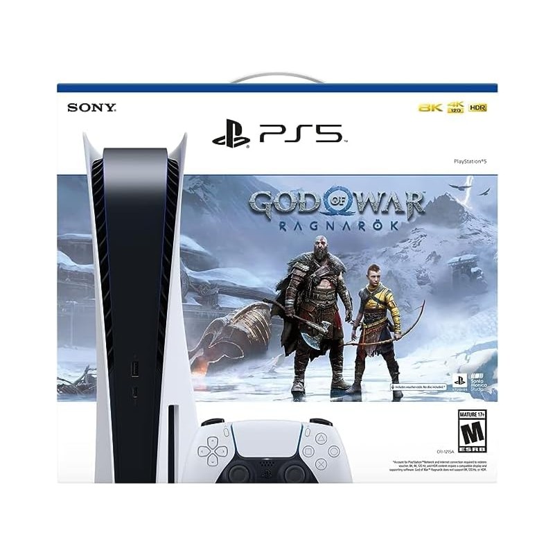 Sony PlayStation 5 Gaming Console 825GB (God of War: Ragnarok Bundle)