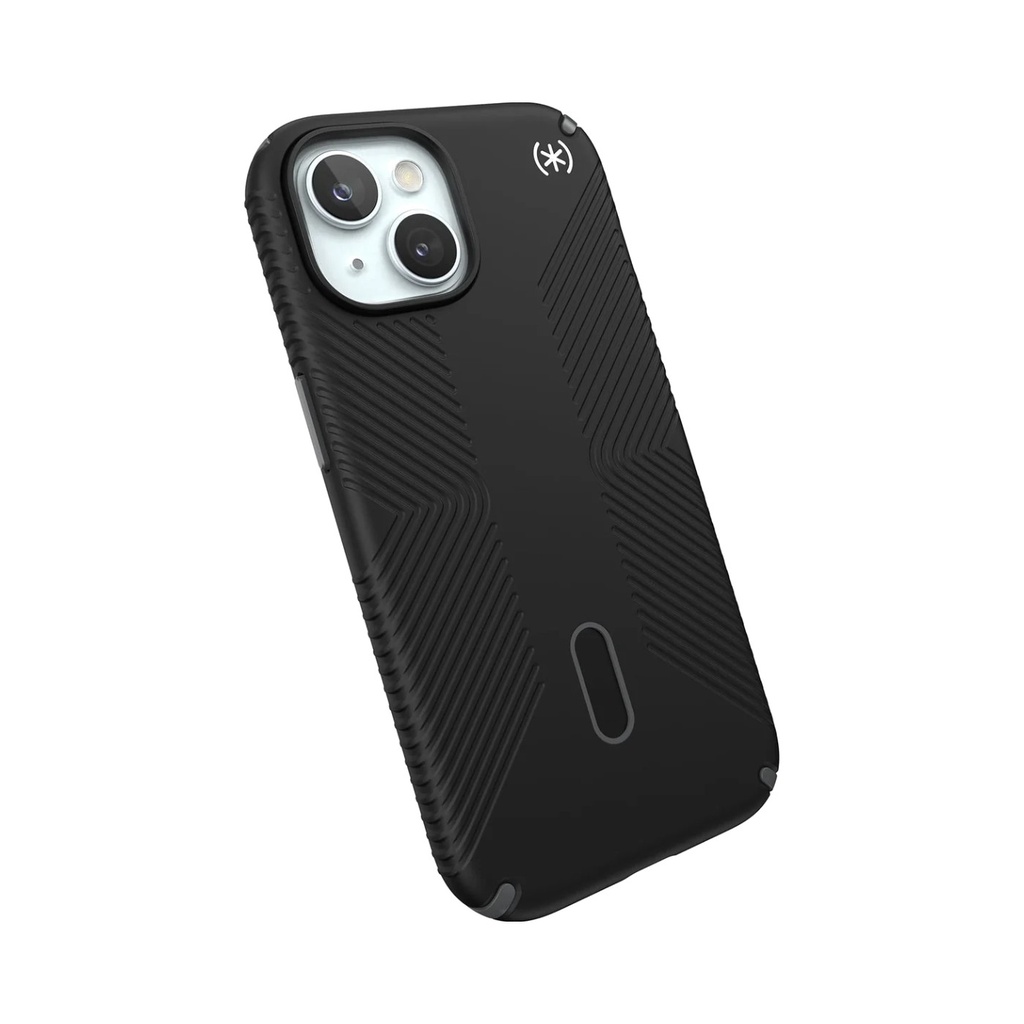 Speck Presidio2 Grip Case with MagSafe for iPhone 15 - Black/Grey