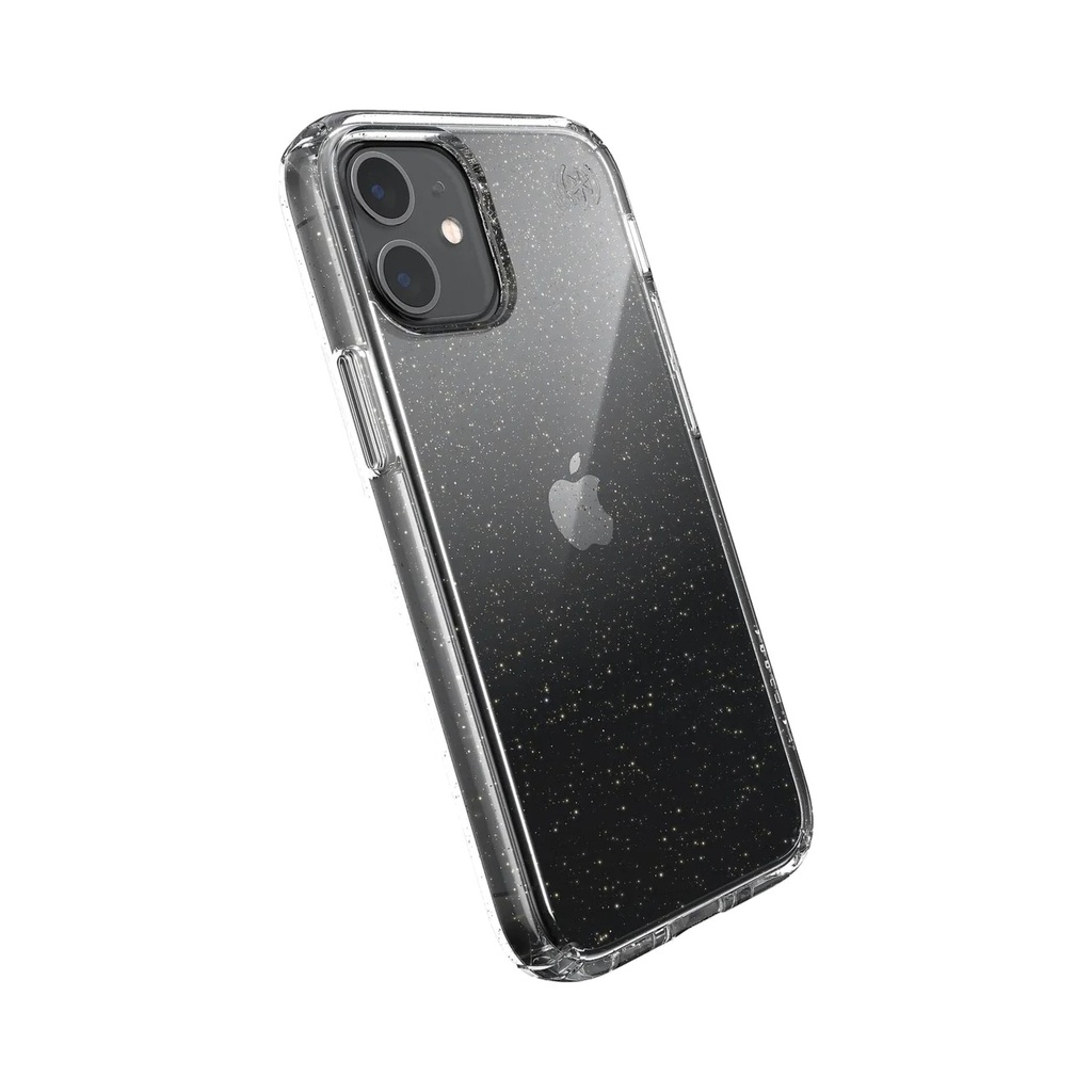 Speck Presidio Perfect Case for iPhone 12 Mini - Clear / Goldglitzer