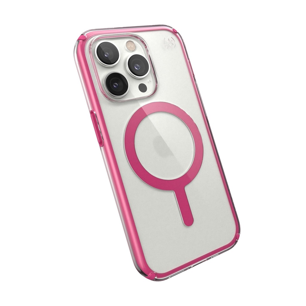 Speck Presidio Perfect Impact Geometry Case w/ MagSafe for iPhone 14 Pro - Digital Pink