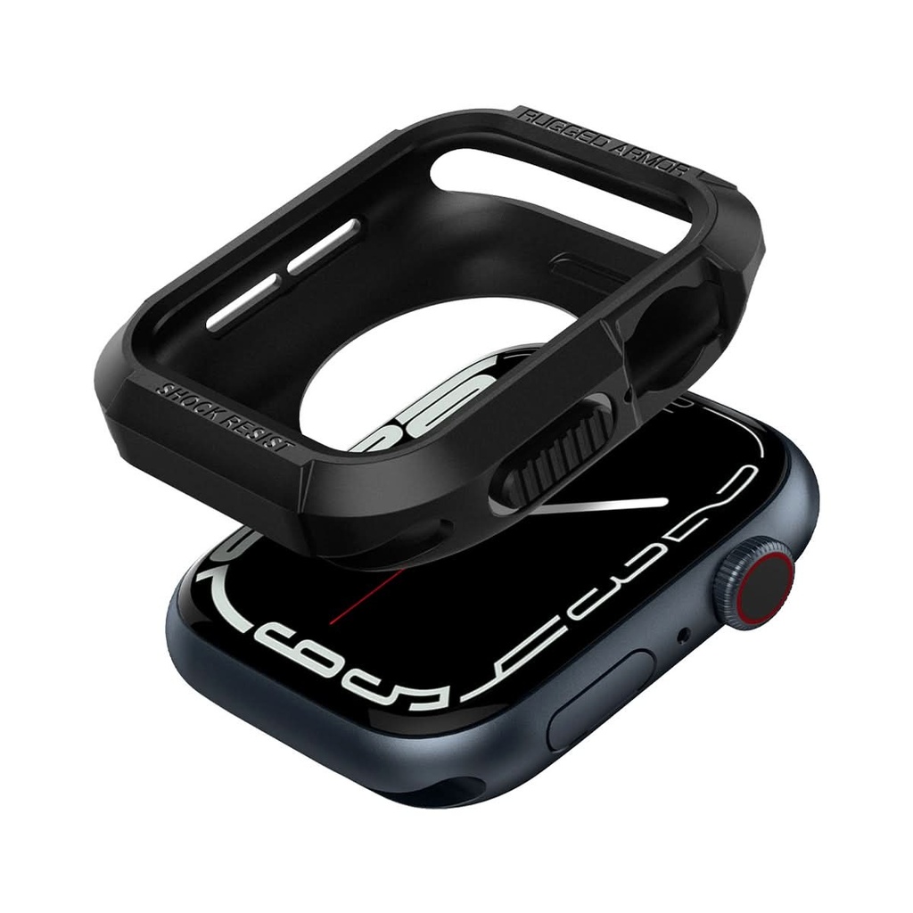 Spigen Case Rugged Armor for Apple Watch Series SE/6/5/4 44mm - Black