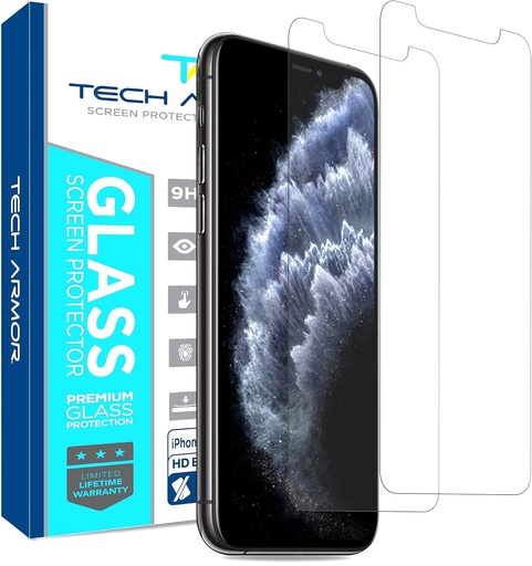 Tech Armor Apple iPhone X /Xs Ballistic Glass Screen Protector [2-Pack]