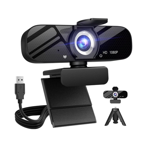 Web Camera Full HD 1080P con su trípode