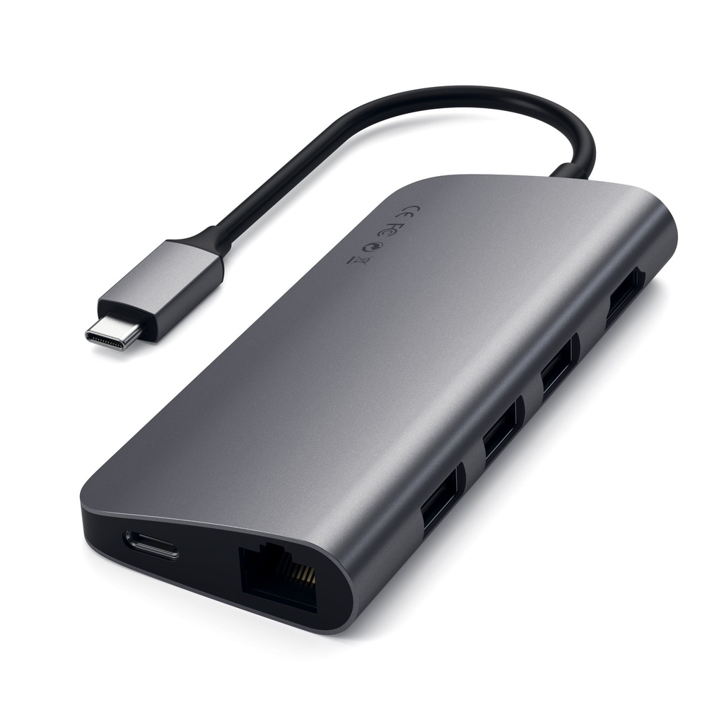 Satechi Type-C Multi-Port Adapter 4K with Ethernet - Silver