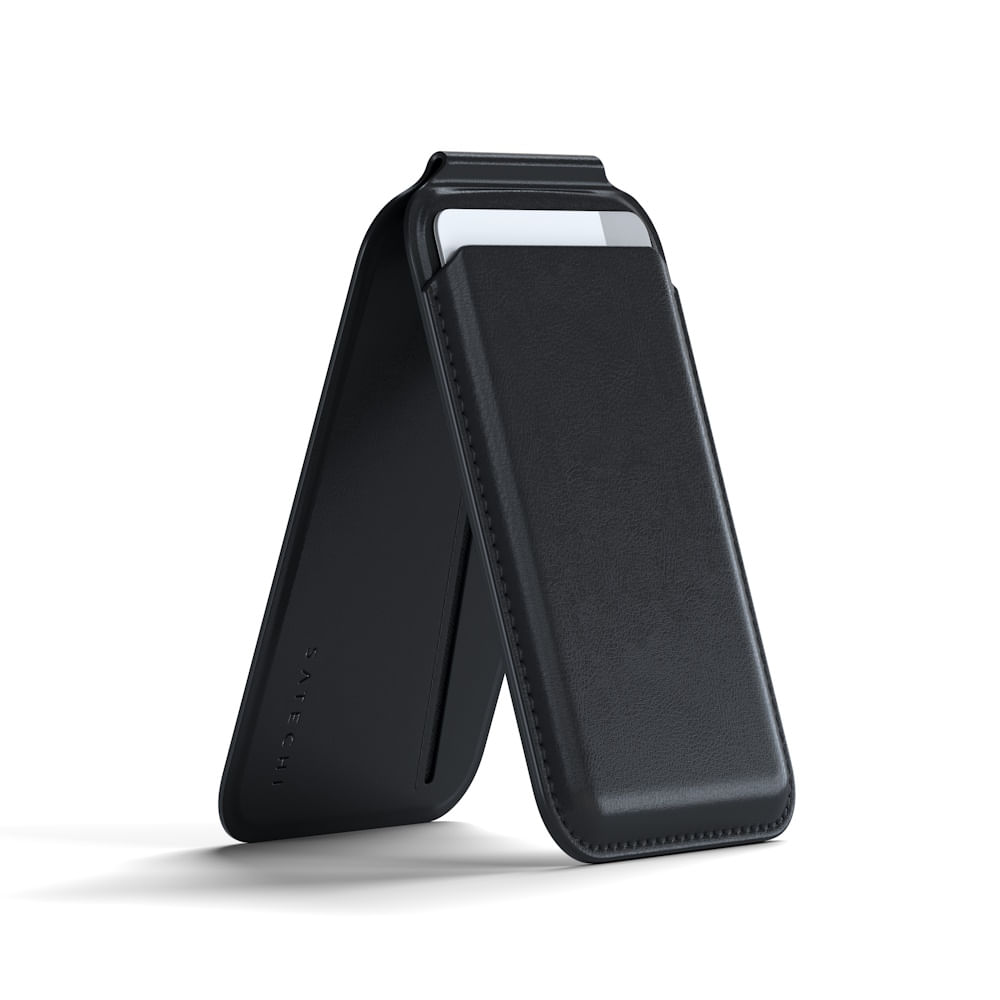 Satechi Vegan Leather Magnetic Wallet for iPhone - Black