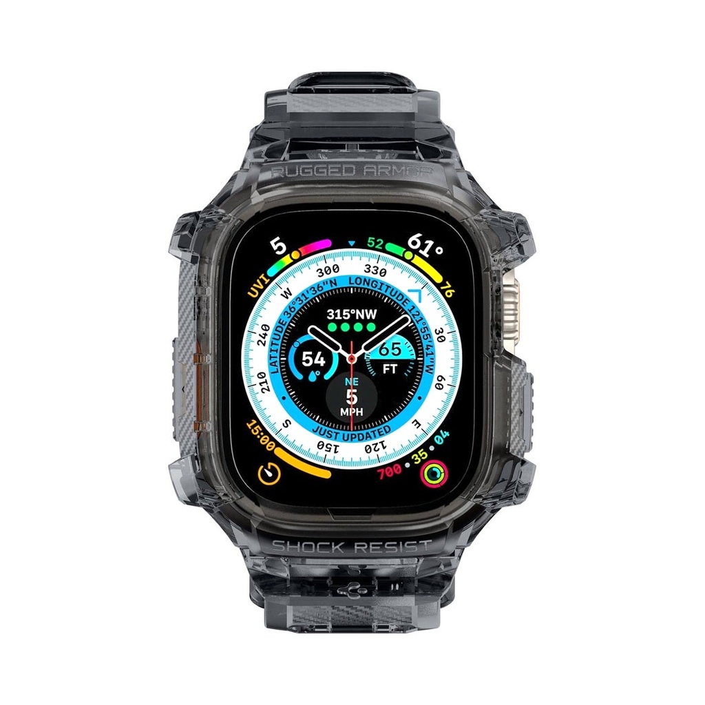 Spigen Apple Watch Ultra (49mm) Rugged Armor Pro Space Crystal