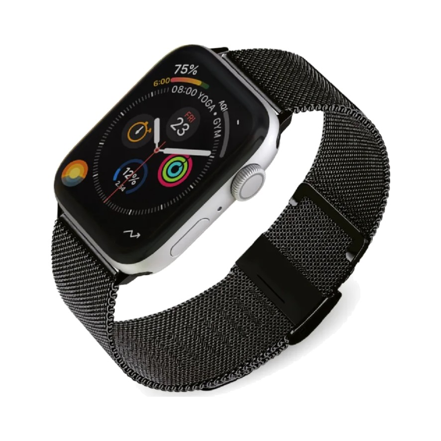 NCO MeshLoop Stainless Steel Watch Band - Black