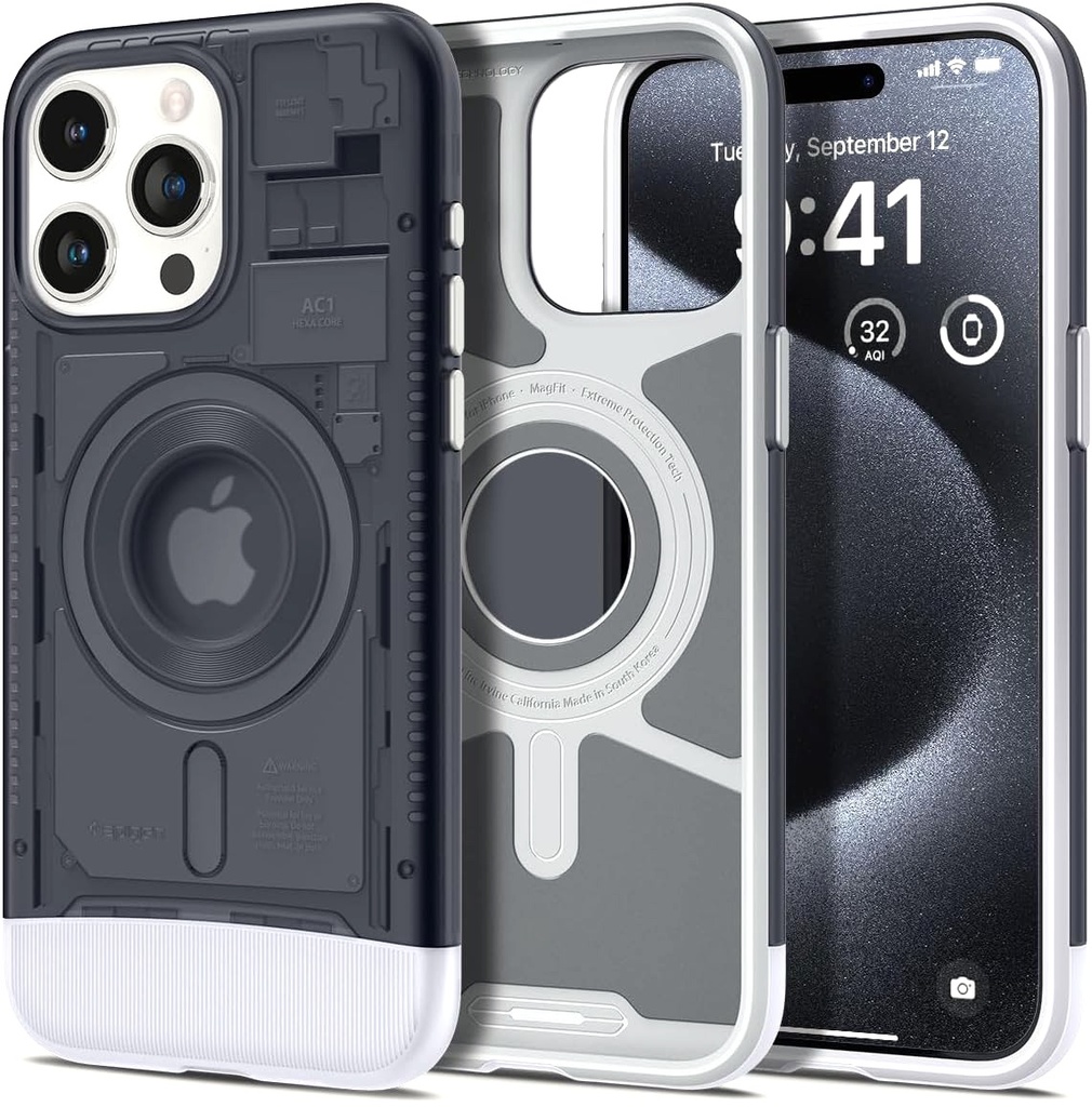 Spigen Classic C1 for iPhone 15 Pro - Graphite