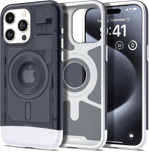 [8809896750738] Spigen Classic C1 for iPhone 15 Pro - Graphite