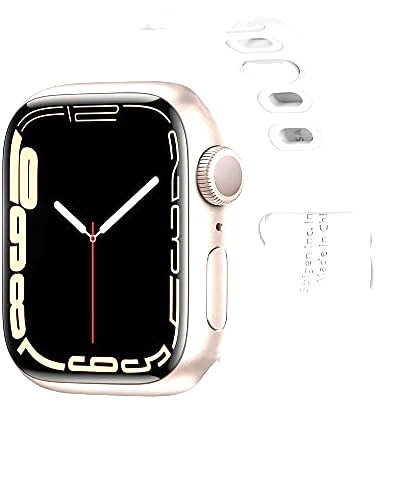 Spigen Watch Band Silicone Fit for Apple Watch all Series (44mm/42mm) - White