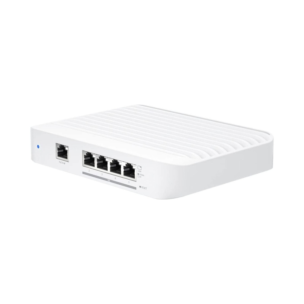 Ubiquiti UniFi Flex 10 GbE 5-port switch (4) 10 GbE ports, (1) GbE PoE+ input port - USW-Flex-XG
