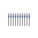 Monoprice Cat6A Ethernet Patch Cable 0.5 FT - Black - 29455