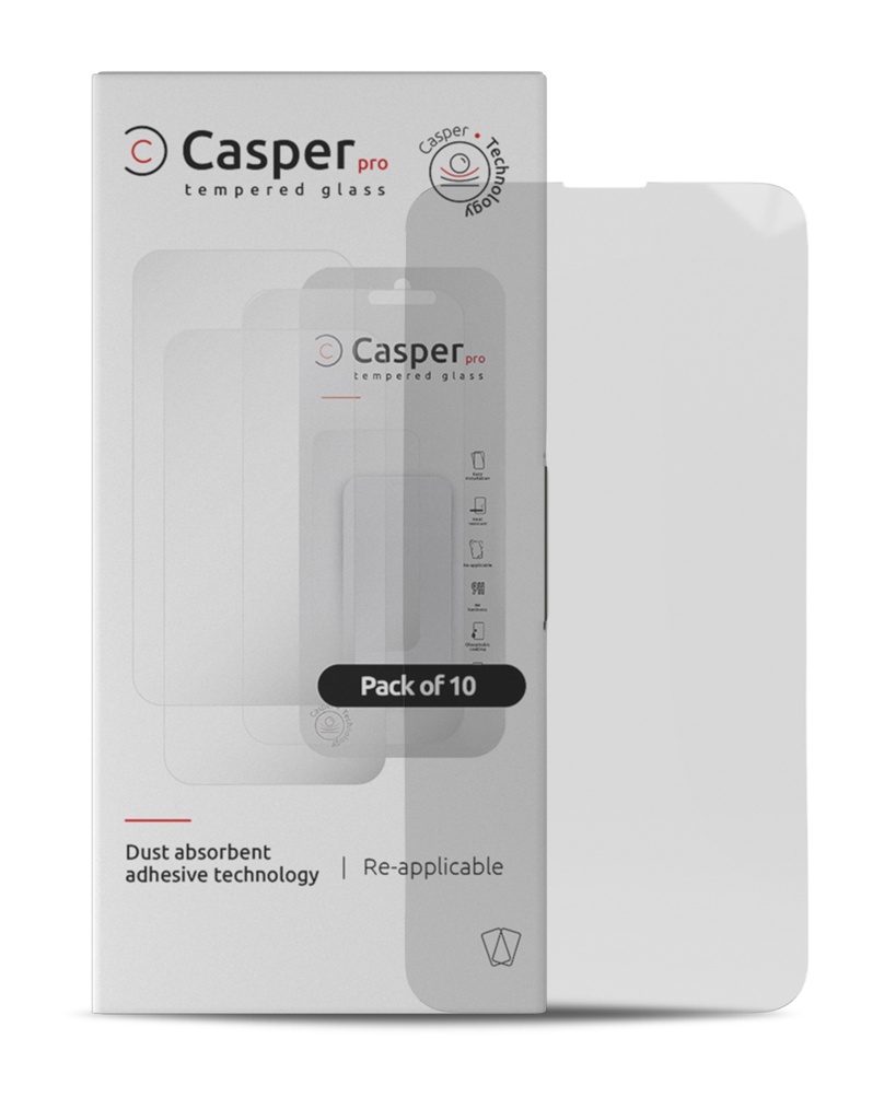Casper Tempered Glass for iPhone 15/16 - Clear