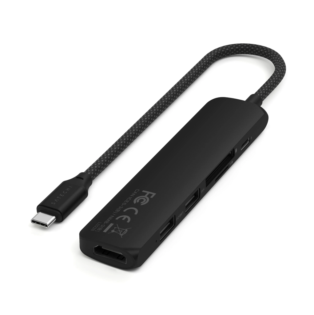 Satechi 6-in-1 USB-C Slim Multiport Adapter with 4K HDMI