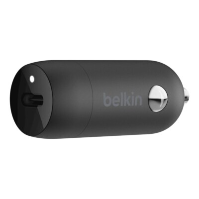 Belkin 20W USB-C PD Car Charger - Black