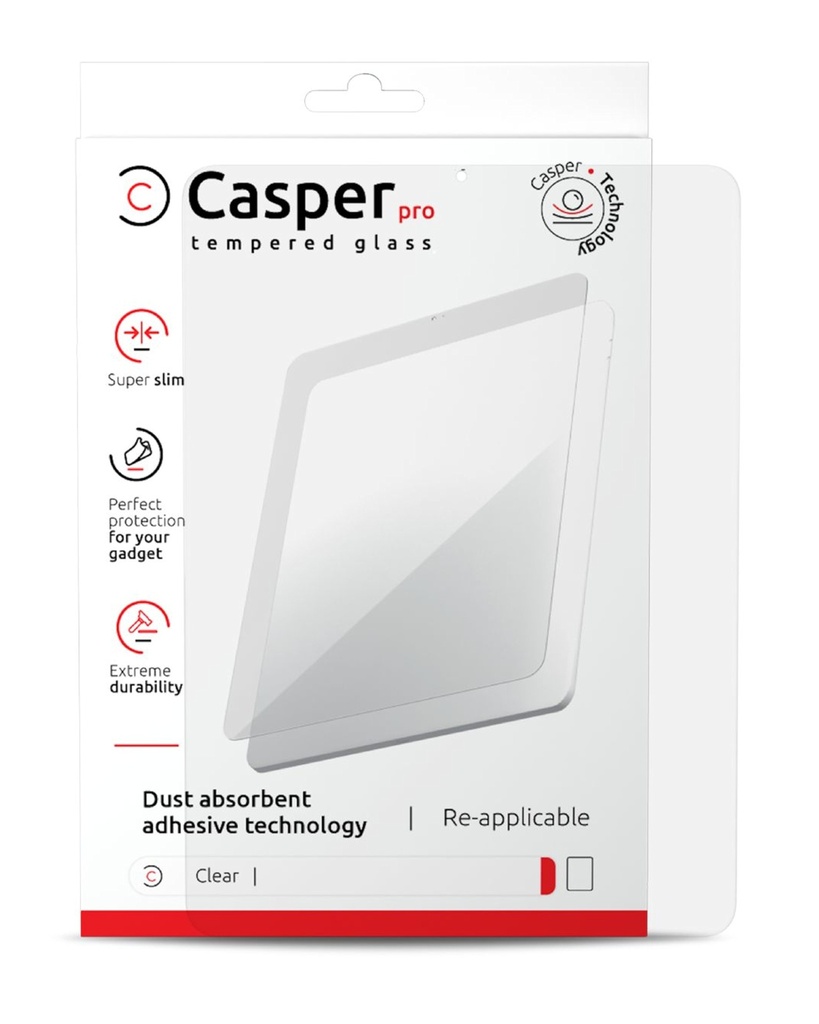 Casper Tempered Glass for iPad Air 11" - Clear