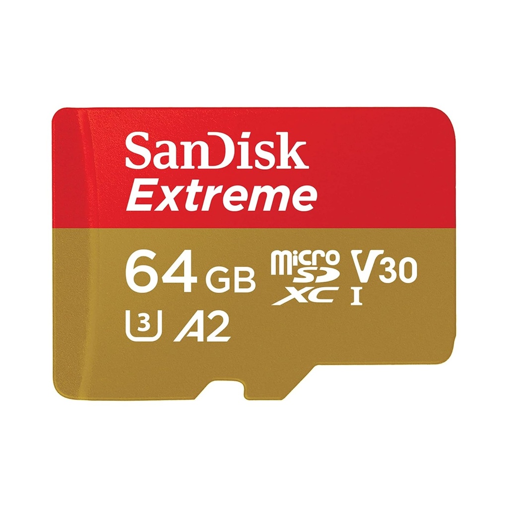 SanDisk 64GB Extreme UHS-I microSDXC Memory Card with SD Adapter