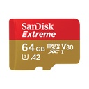 SanDisk 64GB Extreme UHS-I microSDXC Memory Card with SD Adapter - SDSQXAH-064G-AN6MA